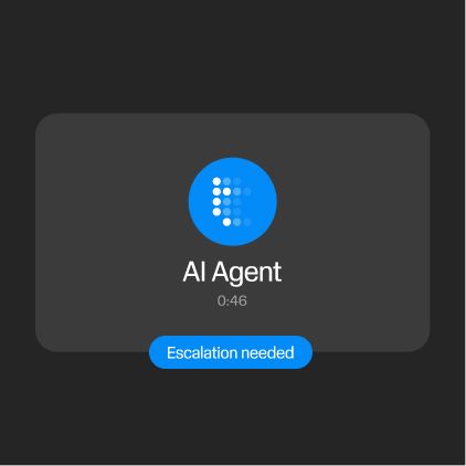 Smart Escalation to Human Agents feature illustration